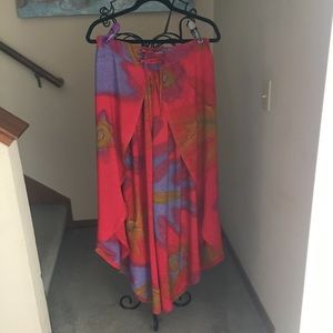 Aya Tie Dye Pants with Skirt